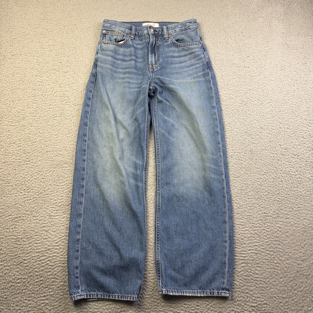 Madewell Jeans Womens Low Slung Baggy Wide Leg Airy Denim Pickett Wash Blue 23P